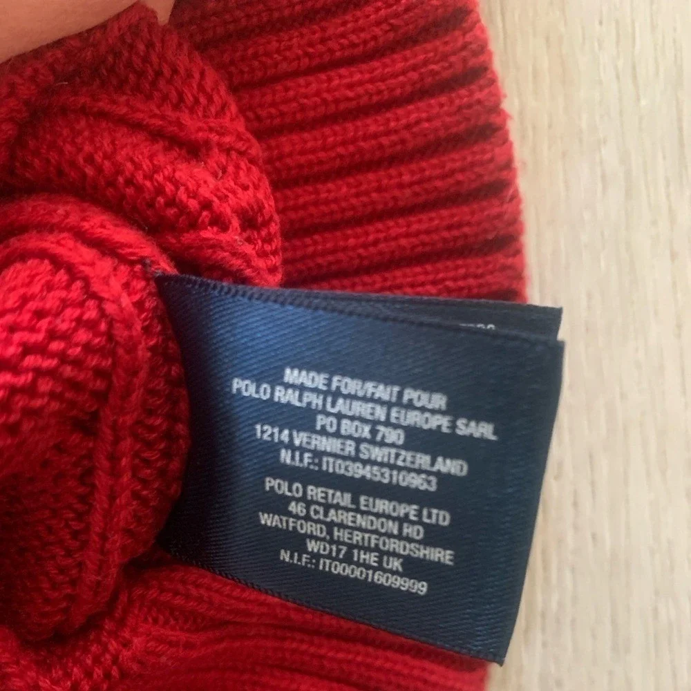 Ralph Lauren Boys 6 Cable Knit Cotton Sweater Vest‎